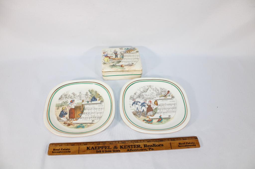 Parry Vielle Limoges Trio - Plates & Trinket Boxes (1 of 4)