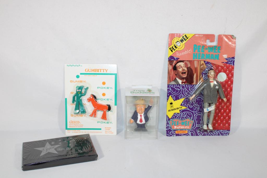 Misc lot of Toys - Guymby, Donald Trump, Pee Wee (1 of 5)