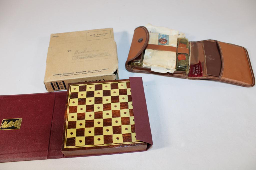 Vtg. Overseas Play Kit - Military / Pocket Games (1 of 4)