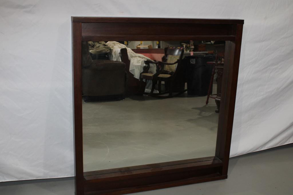 Large Contemporary Wall Hanging Mirror (1 of 2)