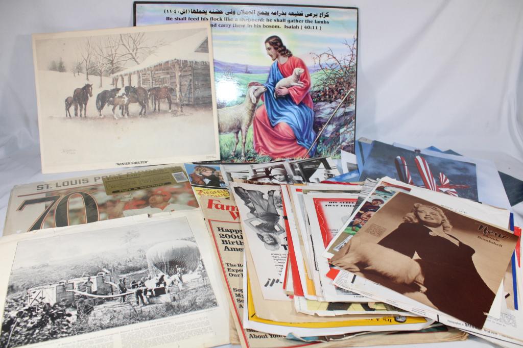 Misc. Lot of Vintage Ephemera: Good overall as pictured.