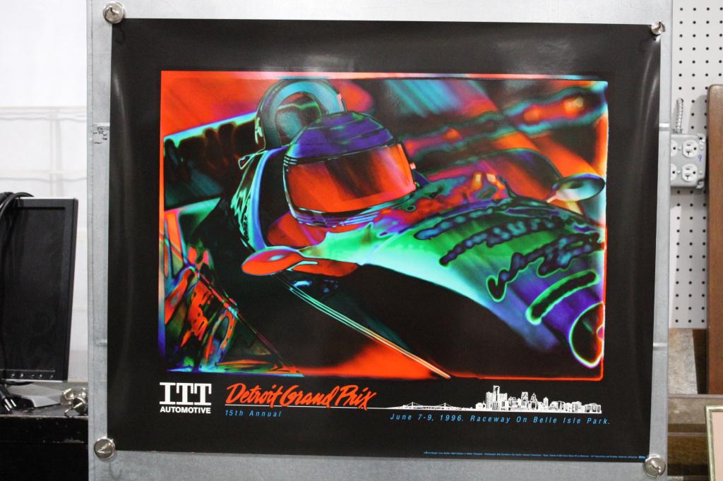 Detroit Grand Prix Poster - 1996: measures about 30 inches by 24 inches