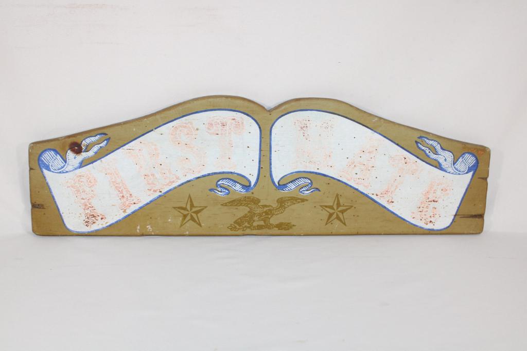 Captain Quarters - Vintage First Mate Wood Sign (1 of 4)