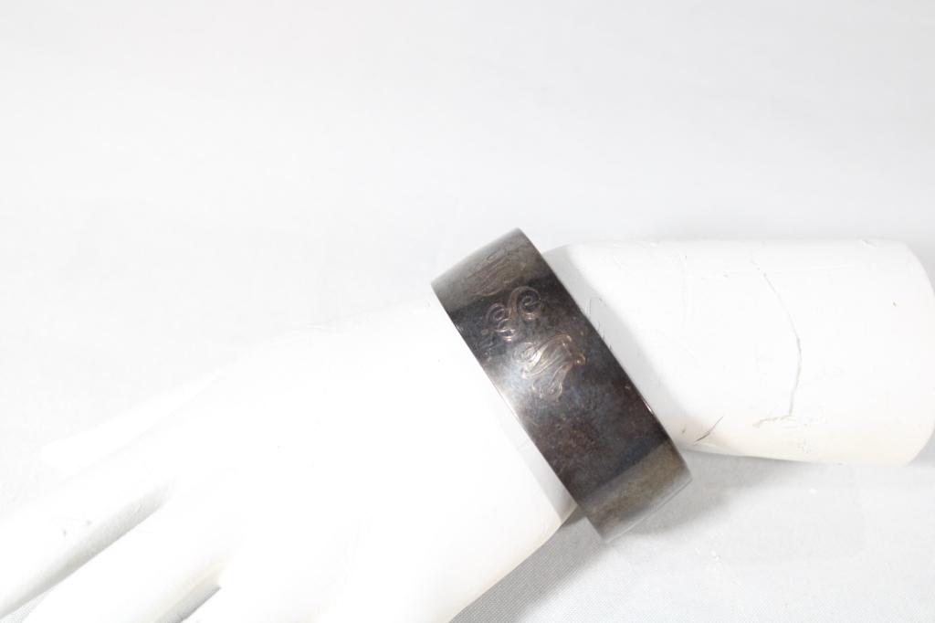 S. Kirk and Son Sterling Monogrammed Cuff Bracelet (1 of 4)