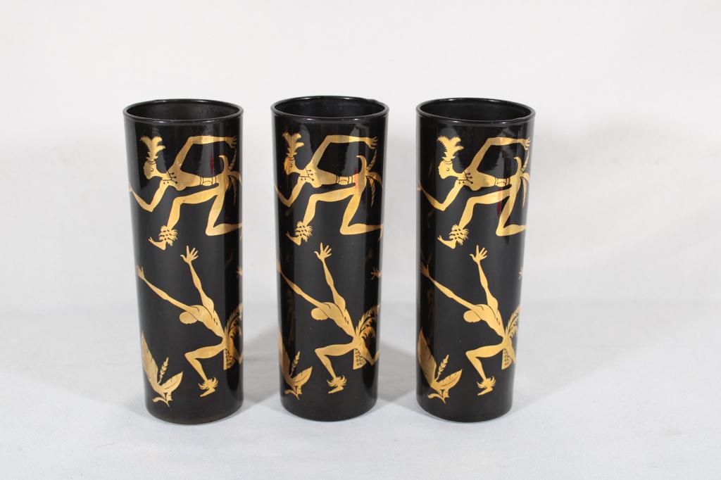 Jospehine Baker Black & Gold Tribal Dancer Glasses: Good overall as pictured.