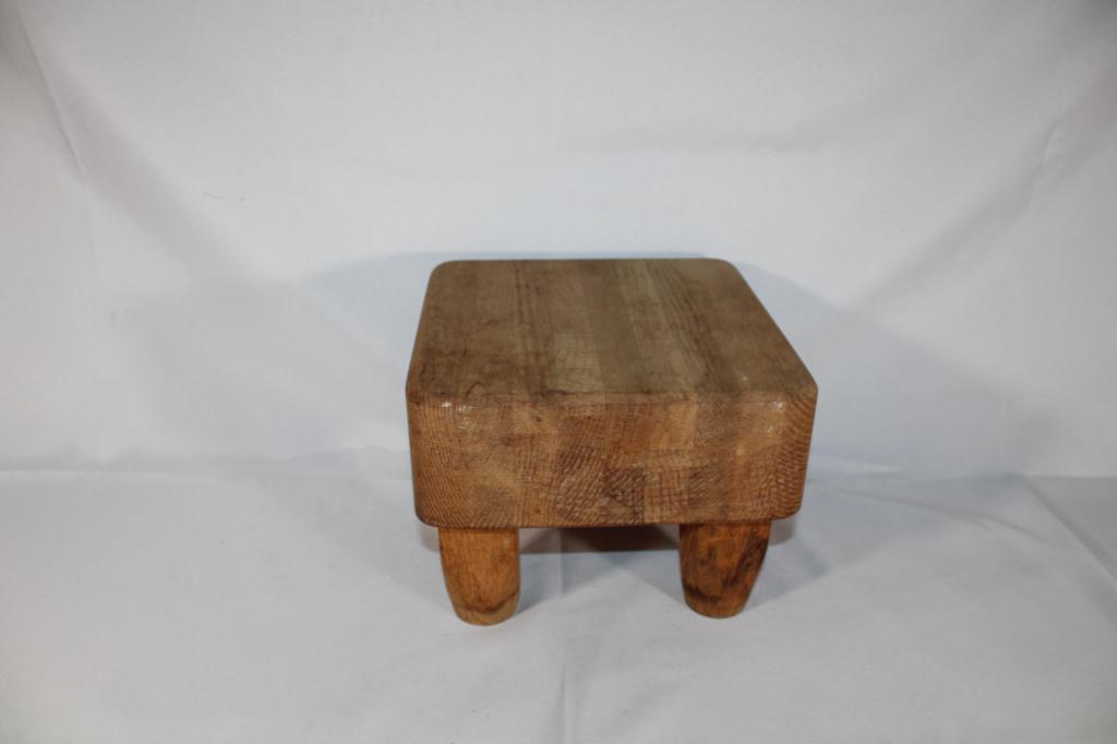 Small Butcher Block Wood Stool/Cutting Board (1 of 3)