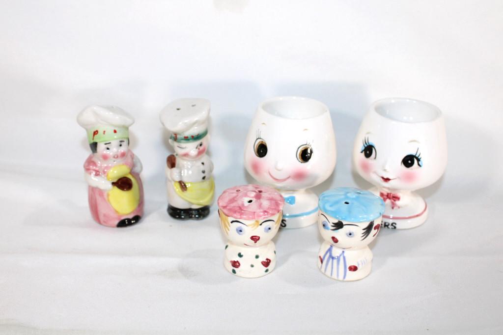 Enesco His and Hers Egg Cups and Salt and Peppers (1 of 4)