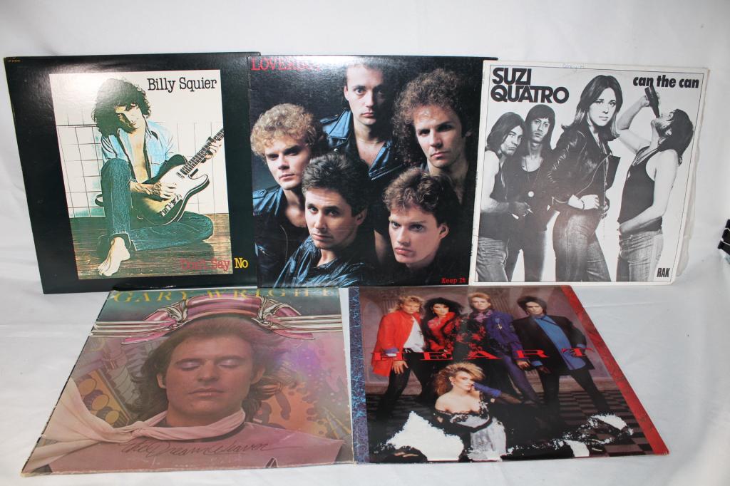 Lot of Vintage Vinyl Records Billy Squier & More (1 of 2)