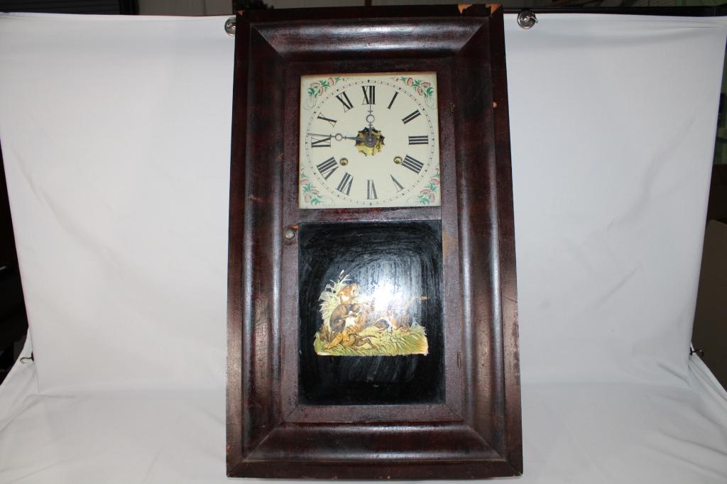 Antique Waterbury Clock Company Wall Clock (1 of 6)