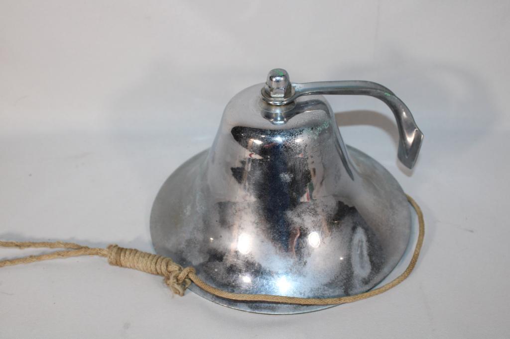 Vintage Brass Bell w/ Silver Finish (1 of 3)