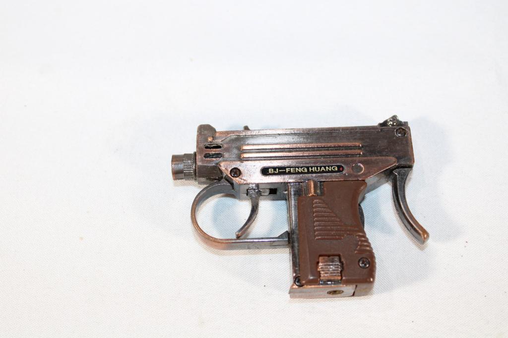 Butane Gun Lighter: Good overall as pictured. No fuel / unknown working condition.