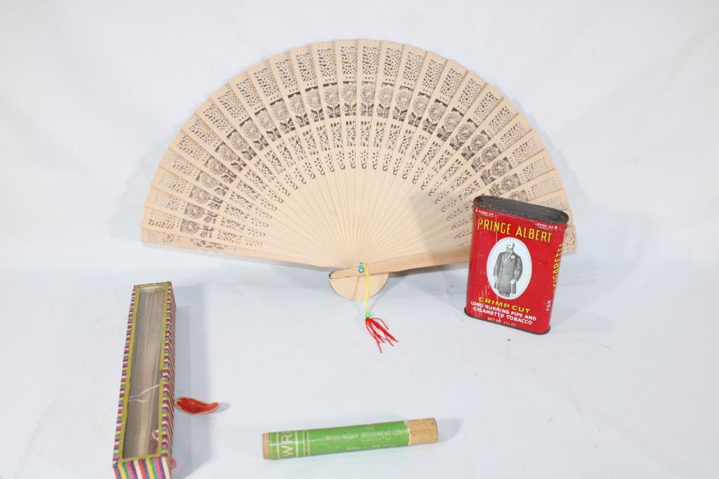 Mixed Lot Prince Albert Pocket Tin, Fans, & More (1 of 4)