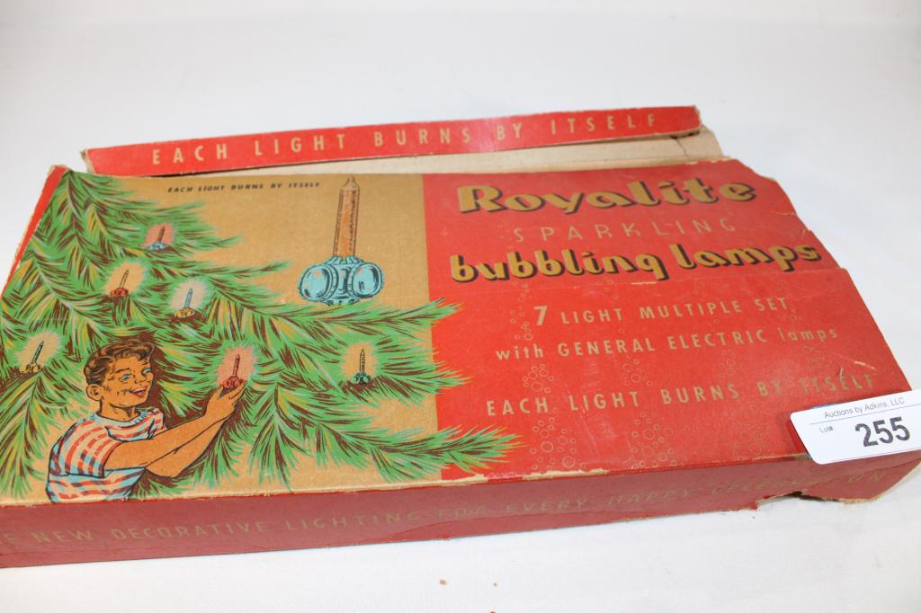 Royalite 7 Sparkling Bubbling Lamps Christmas: Good overall as pictured.