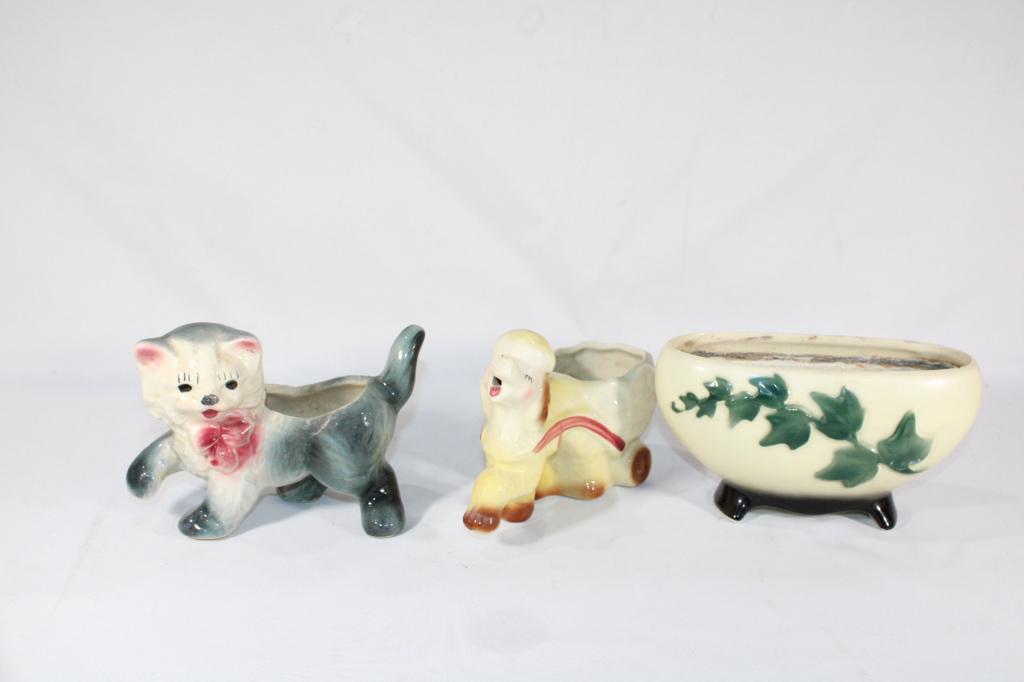 Lot of Vintage Cermaic Planters (1 of 6)
