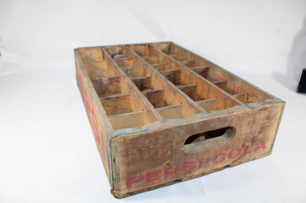 Vintage Wooden Pepsi Cola Crate (1 of 2)
