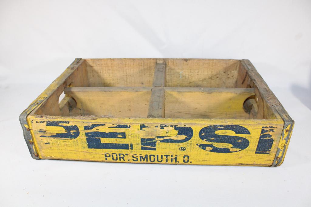 Vintage Yellow Pepsi Crate Portsmith (1 of 1)