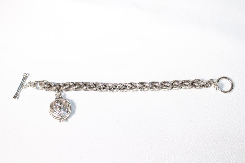 Brighton Jewelry Locket Bracelet 7.5": good overall as pictured