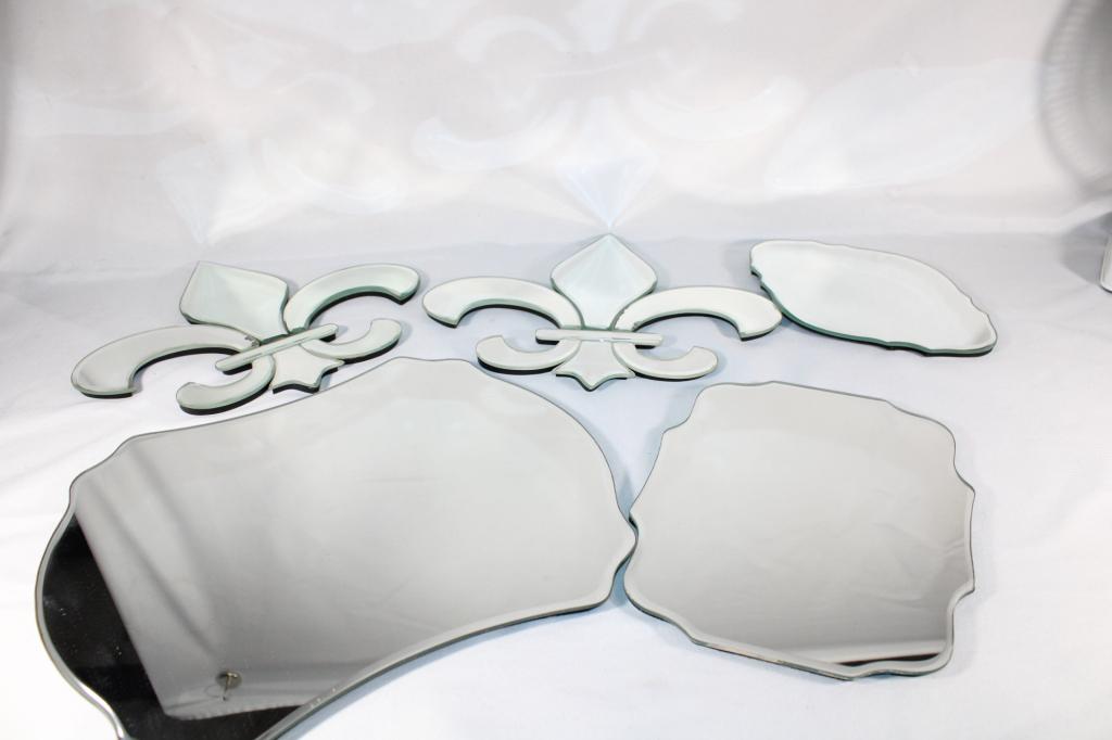 Lot of Mirrored Trays - Wall Hanger or Flat (1 of 7)