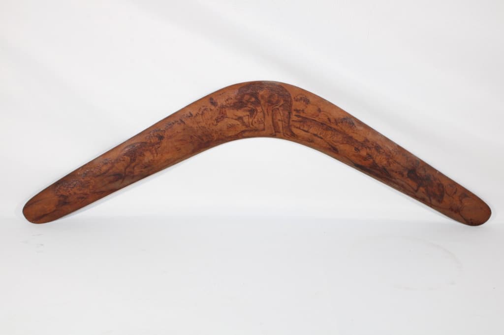 Hand Crafted Australian Boomarang: Good overall as pictured.