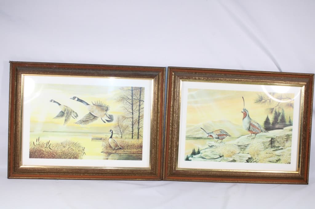 Pair of Framed Ruane Manning Bird Prints (1 of 4)