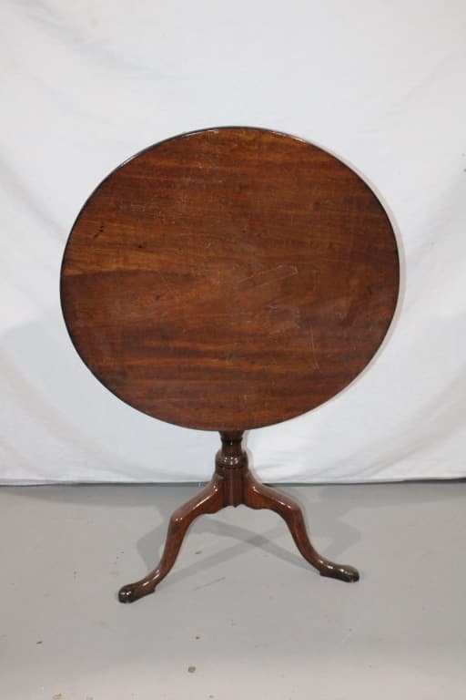 Antique Round Wood Tip Top Table (1 of 3)