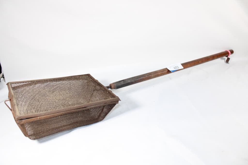 Primitive Coal Transporter w/ Wood Handle: Good overall as pictured.