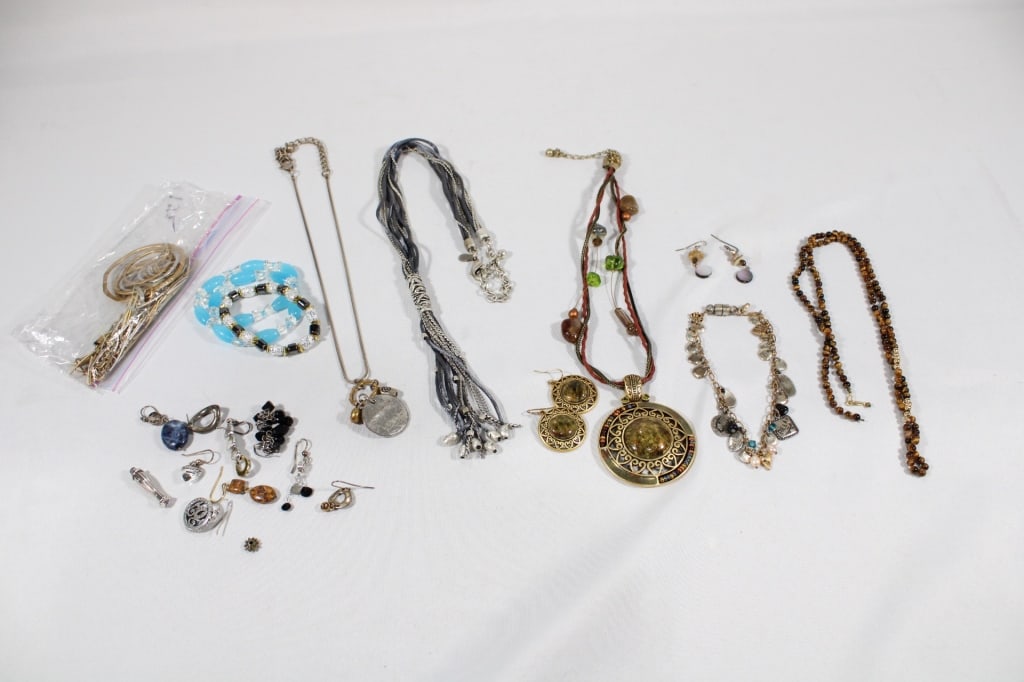 Lot of Chicos Costume Jewelry and More: Good overall as pictured.