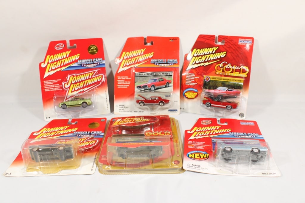 Lot of 6 Johnny Lighting Muscle Cars (1 of 2)