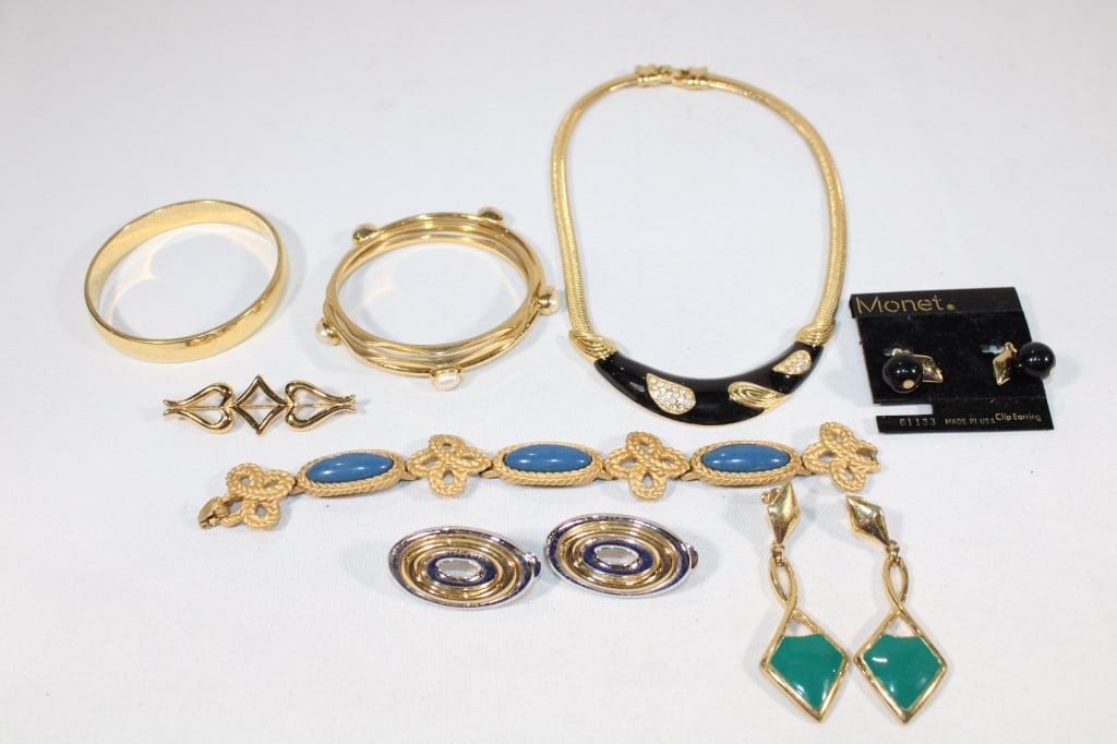 Lot of Monet & More Fashion Jewelry: Good overall as pictured.
