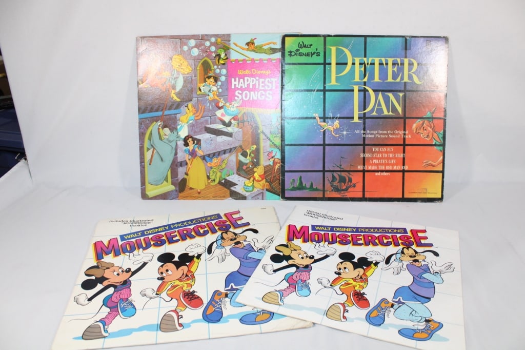 Lot of 3 Vintage Disney Vinyl Records (1 of 4)