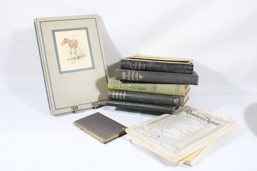 Large lot of antique books, The Red Pony etc (1 of 3)