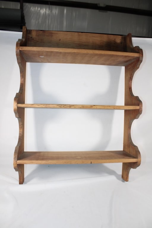 3 Tier wood Knick Knack Holder Wall Mount (1 of 3)
