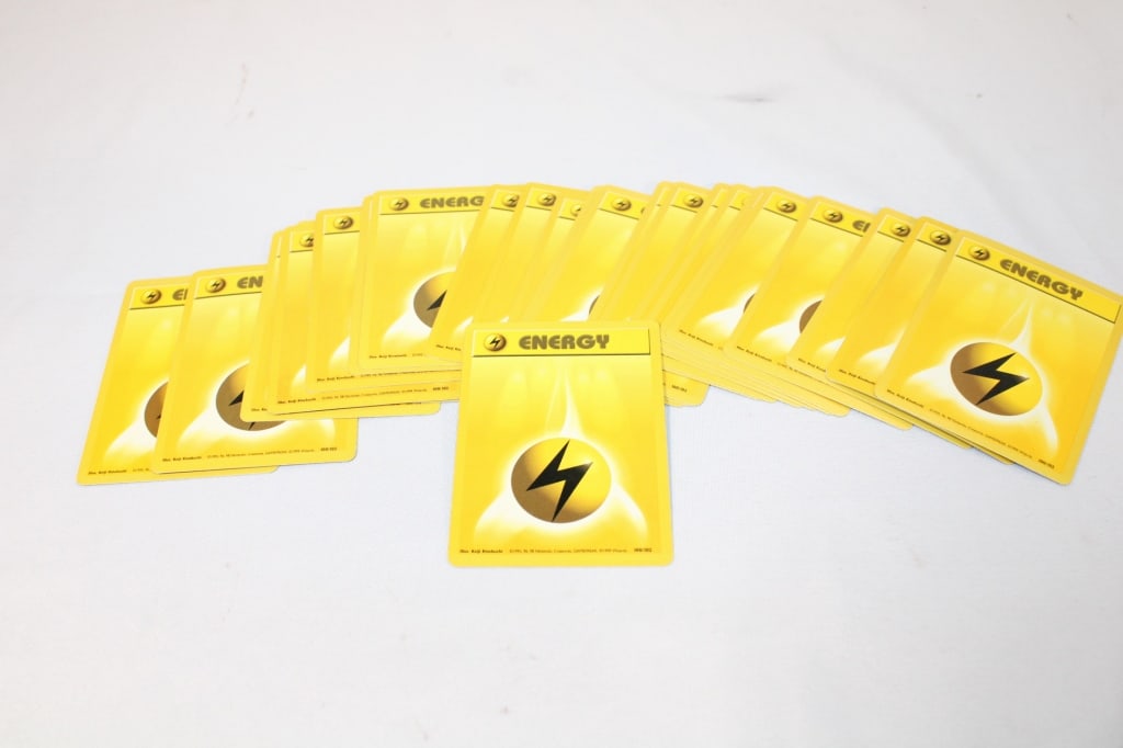 Lot Pokemon Lightning Energy Cards 100/102 (1 of 3)