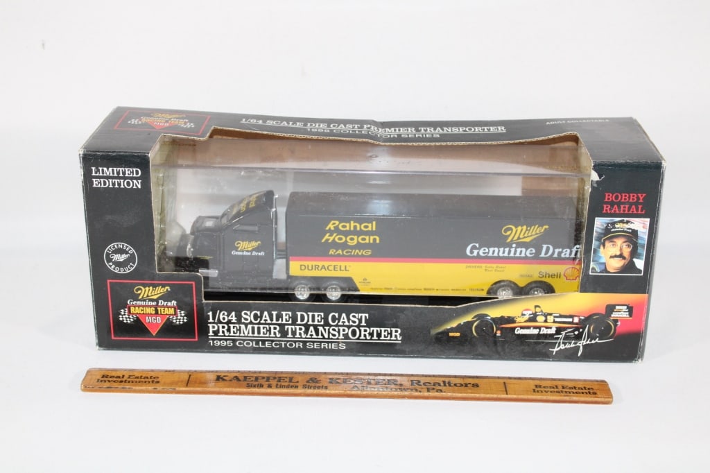 Miller Rahal Hogan racing die cast transporter (1 of 2)