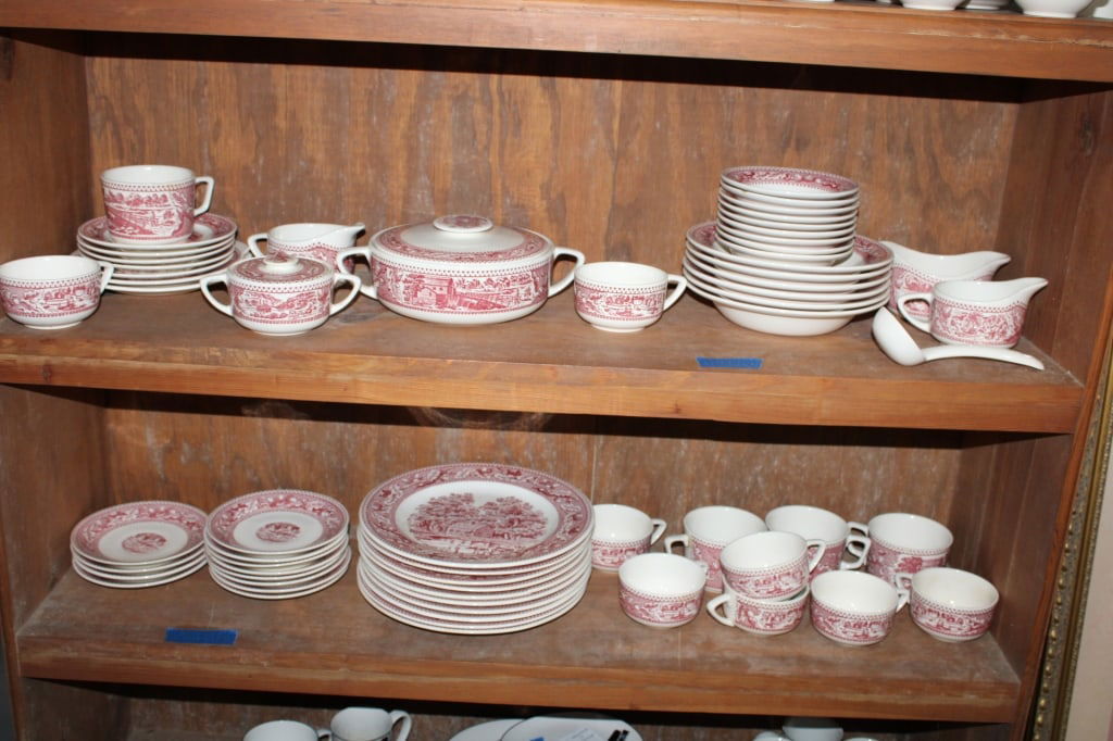 Large Set Memory Lane Apple Picking China Set (1 of 6)