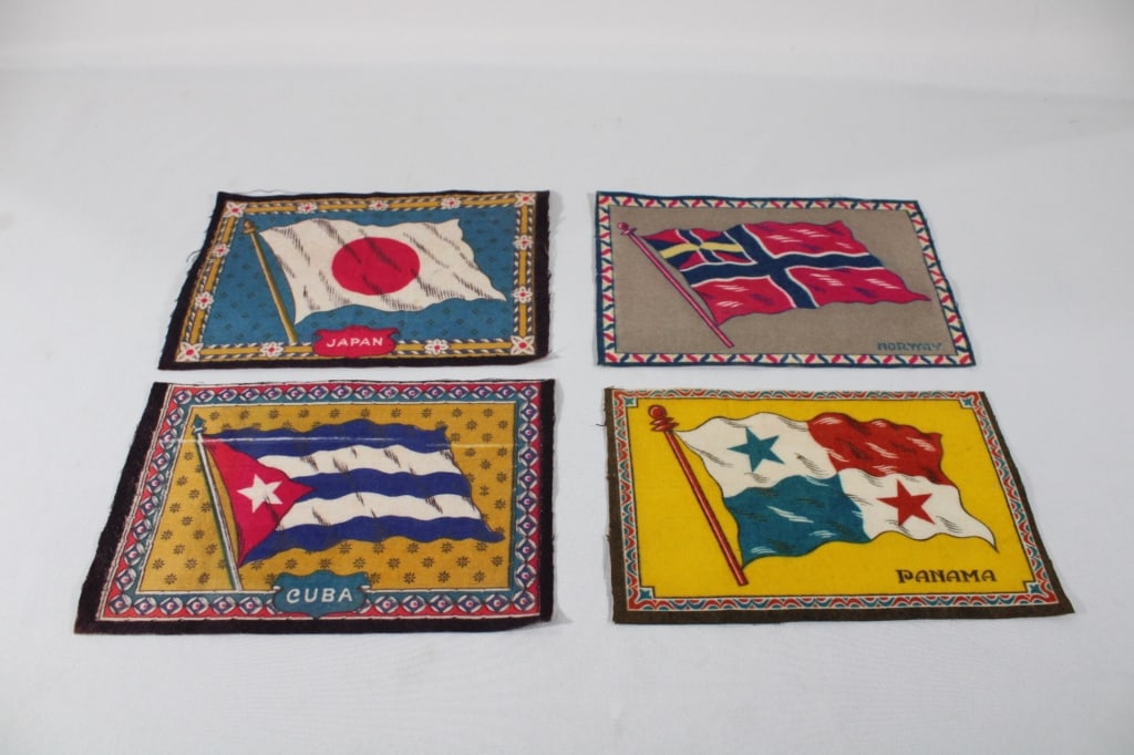Antique Tobacco Felt Flags (4) (1 of 4)