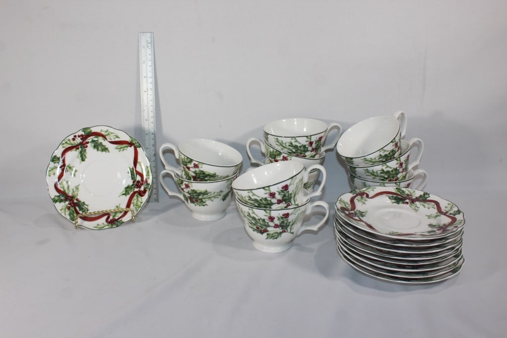 Charter Club teacup and saucers: good overall as pictured
