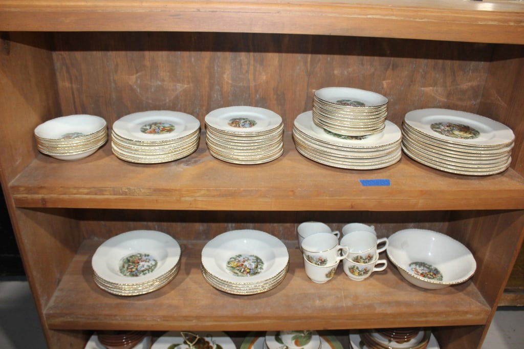 Lot of Homer Laughlin Courting Couple China Set (1 of 5)