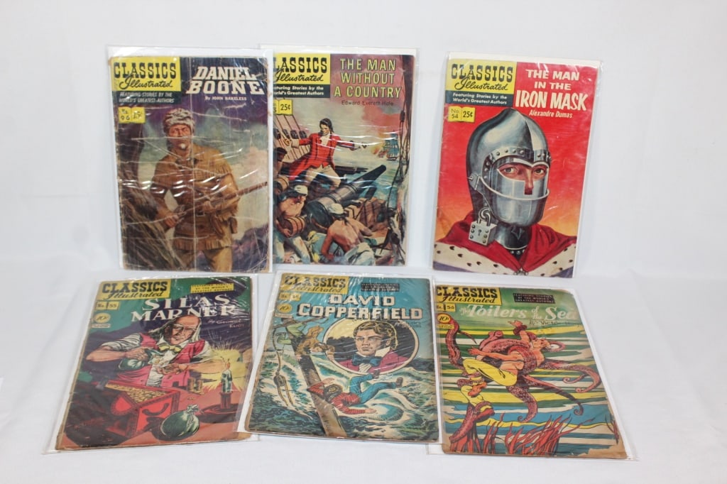 6 VTF Classics Illustrated comic books (1 of 3)