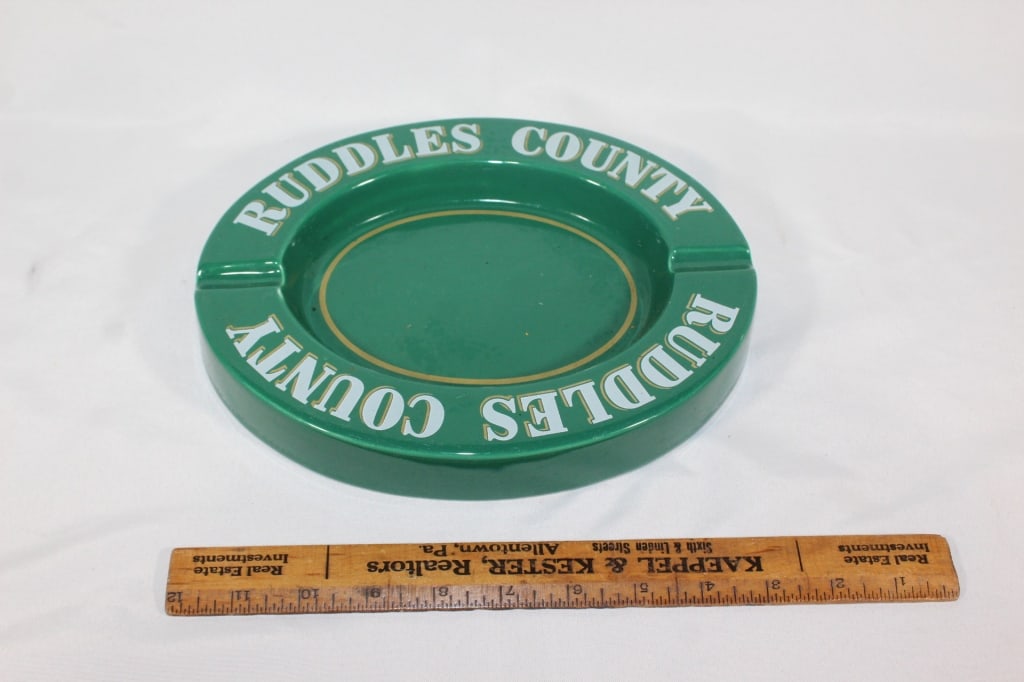 Large Vtg Ruddles County Ashtray Auction