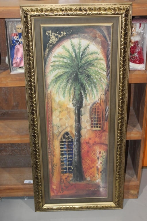 Large Palm Tree Framed Wall Decor (1 of 4)