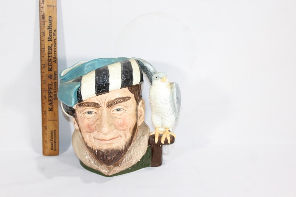 Royal Doulton The Falconer Character Mug: Good overall, chip on rim.