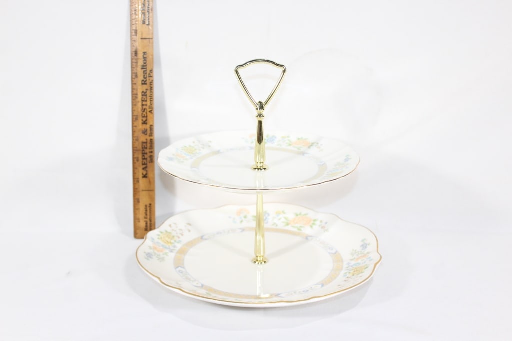 Gorham Cherrywood Two Tier Tray (1 of 3)