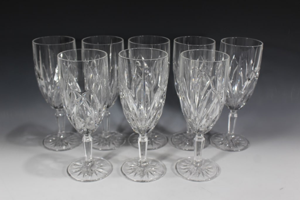 Lot of 8 Marquis by Waterford Water Goblets (1 of 3)