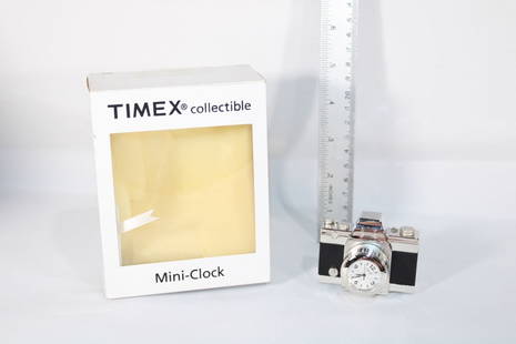 TIMEX Collectible mini camera clock: good overall condition - untested