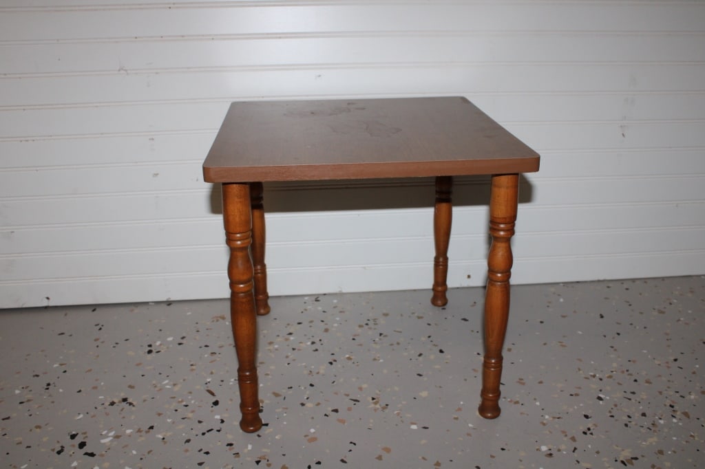 Small wooden table: roughly 2 feet tall Good Overall Condition