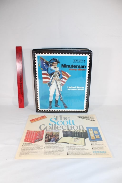 The Scott Collection stamp album: contains some stamps Good Overall Condition