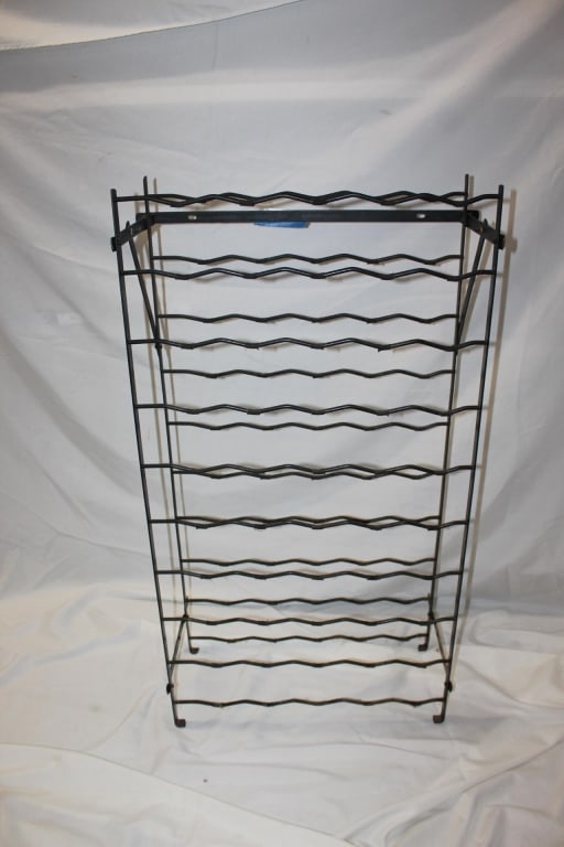 Black Metal Wine Rack: Good overall as pictured