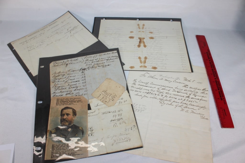 Large lot of ephemera receipts? etc. dated 1800s (1 of 5)