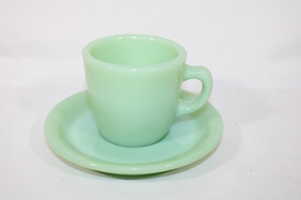 Fire King Jadeite Mug & Saucer (1 of 2)